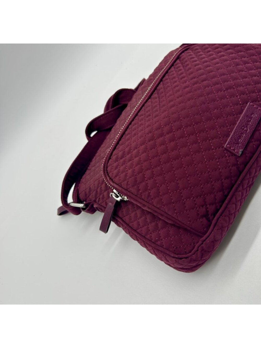 Vera Bradley Burgundy Fabric Crossbody Bag - Picture 7 of 11
